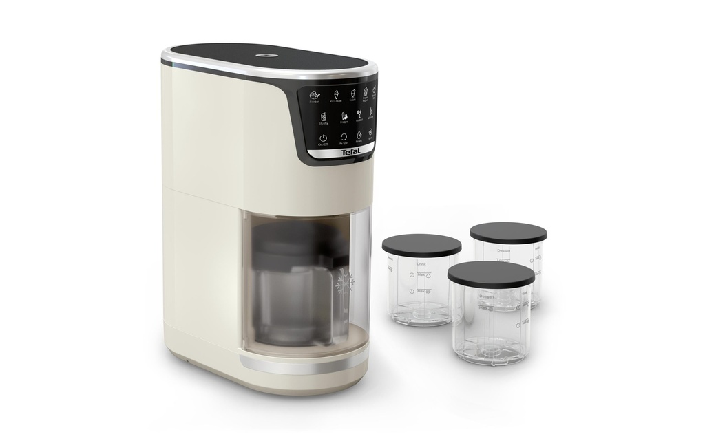 Tefal Machine à glace Dolci IG602A 1.4 l, Beige