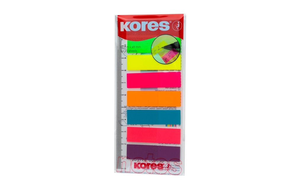 Kores Marque-page avec règle 200 Pièce/s