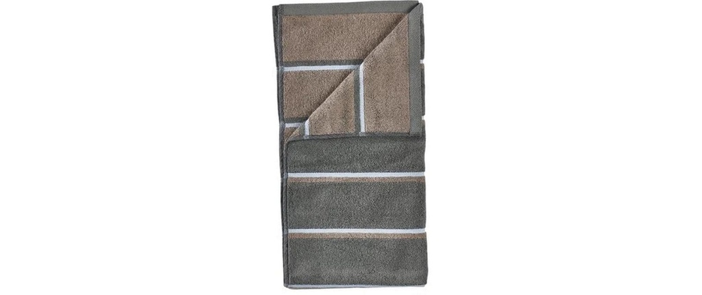 Zone Denmark Serviette 50 x 100 cm Vert/Taupe/Bleu