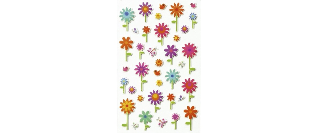 Clairefontaine Autocollant à motif 3D Fleurs