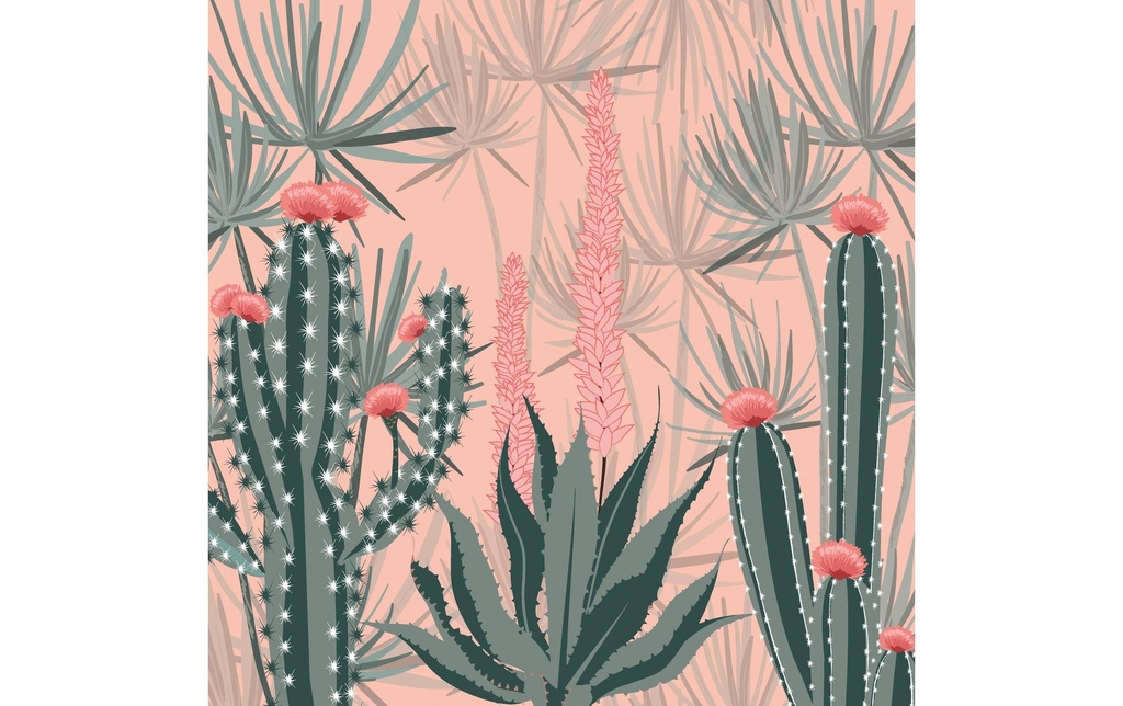 Paper + Design Serviettes en papier Cacti dunes 33 cm x 33 cm, 20 Pièce/s