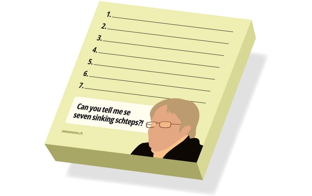 Swissmeme Notes adhésives 7 sinking schteps 7 x 7 cm