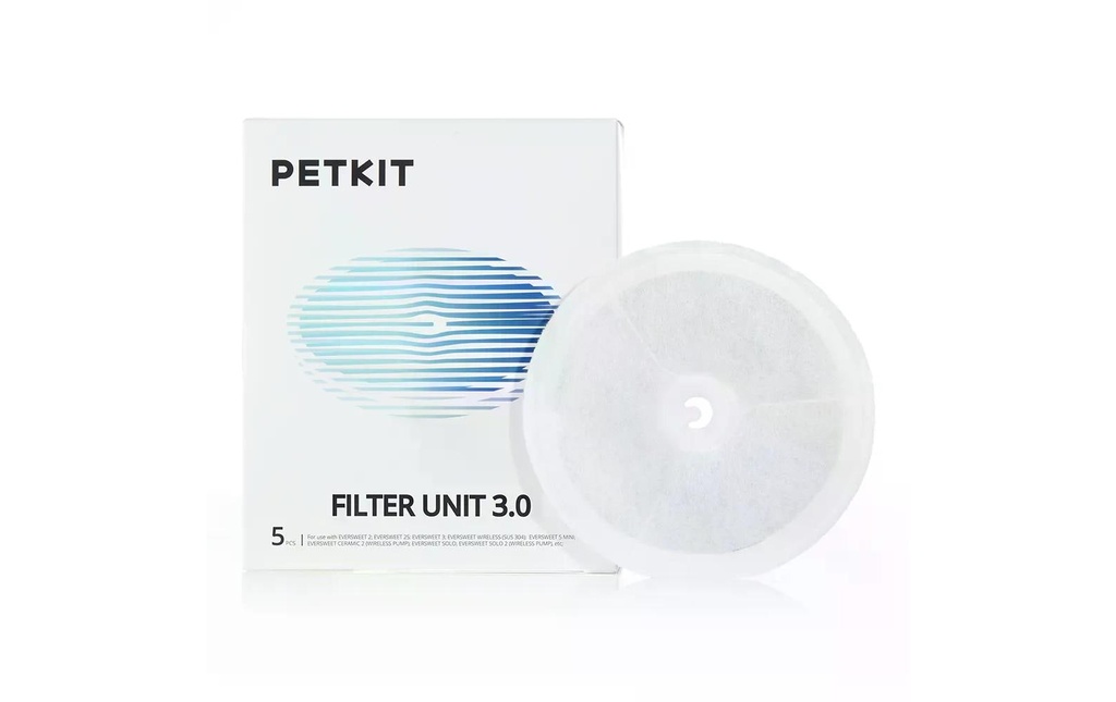 PETKIT Accessoire Filtre 3.0 pour Eversweet Wireless, 5 Pièces