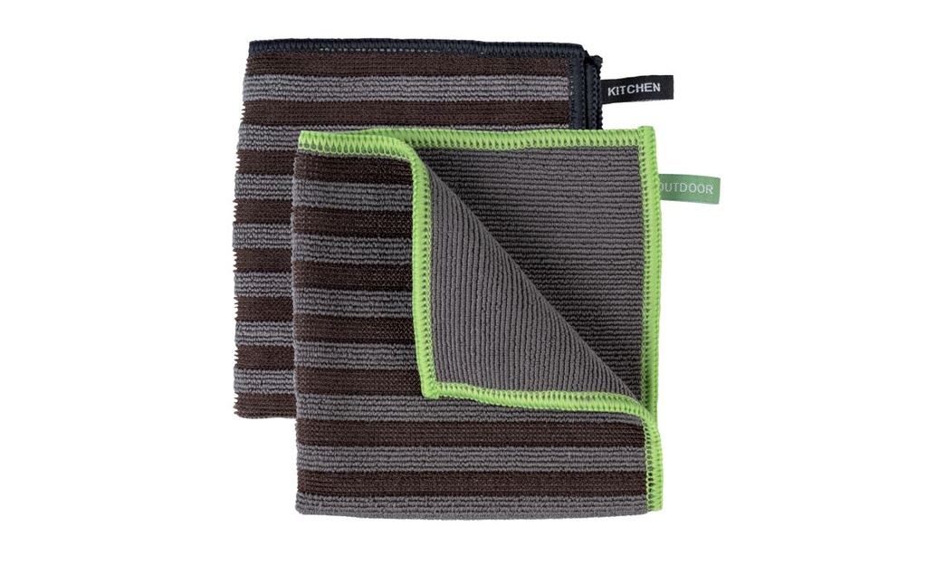 Wenko Chiffon en microfibres pour grosses salissures 2 Pièce/s, Gris foncé/Aucune indication