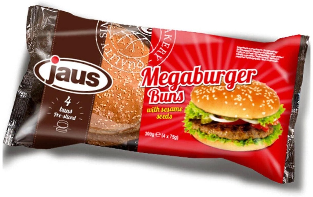 jaus Megaburger Buns 4 pièces 300 g