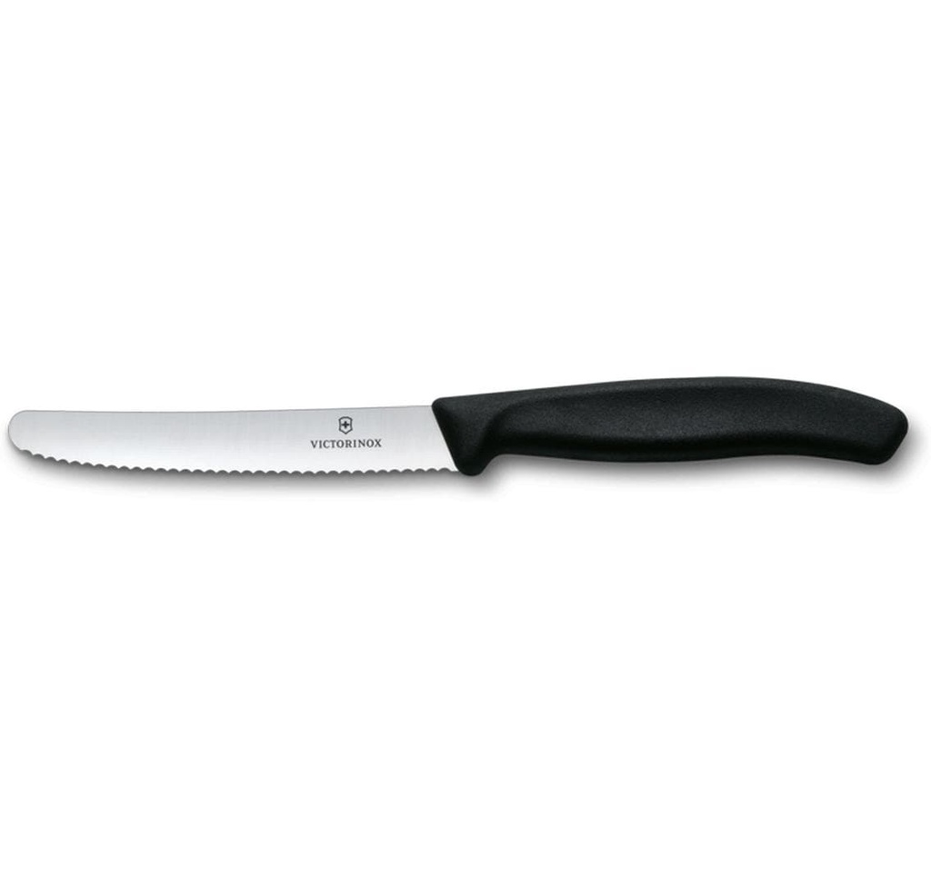 Victorinox Couteau à tomates Swiss Classic Noir, 11 cm
