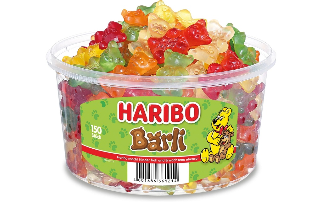 Haribo Gélifiés Ours en boîte 1200 g