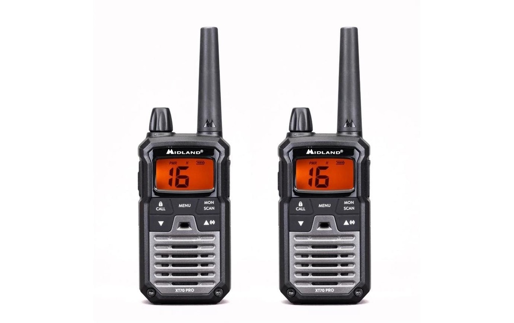 Midland Appareils radio XT70 Pro Twin, Lot de 2