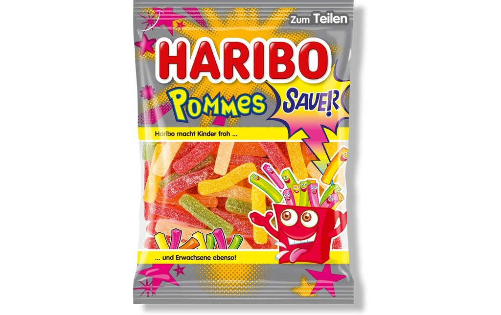 Haribo Bonbons gommeux Frites acides 175 g