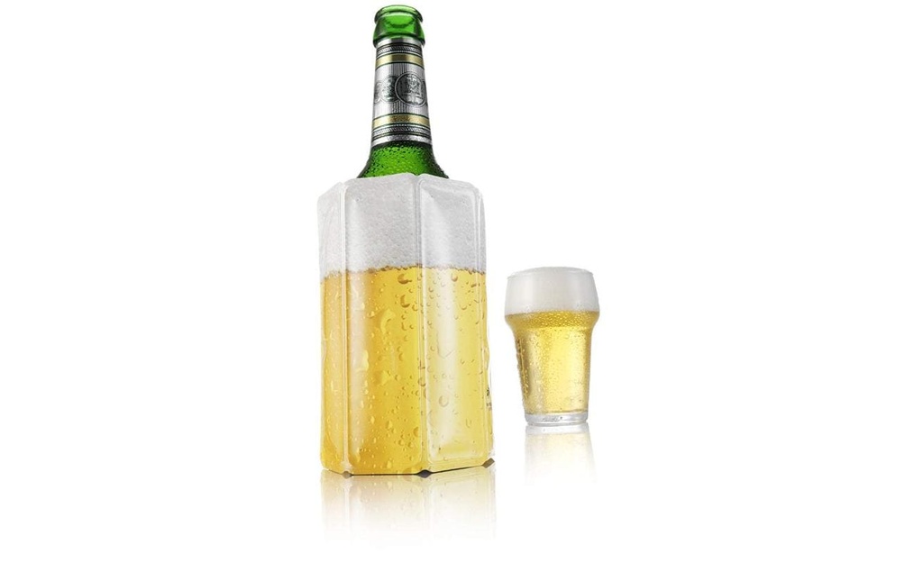 Vacuvin Manchette à bouteille Beer Jaune/Blanc
