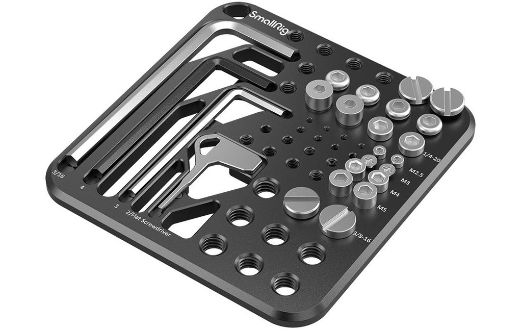 Smallrig Plaque de rangement des vis et des clés hexagonales