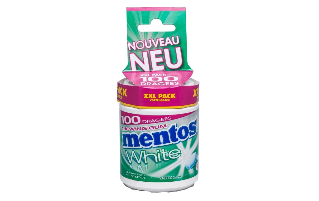 Mentos Chewing-gum White Green Mint 150 g