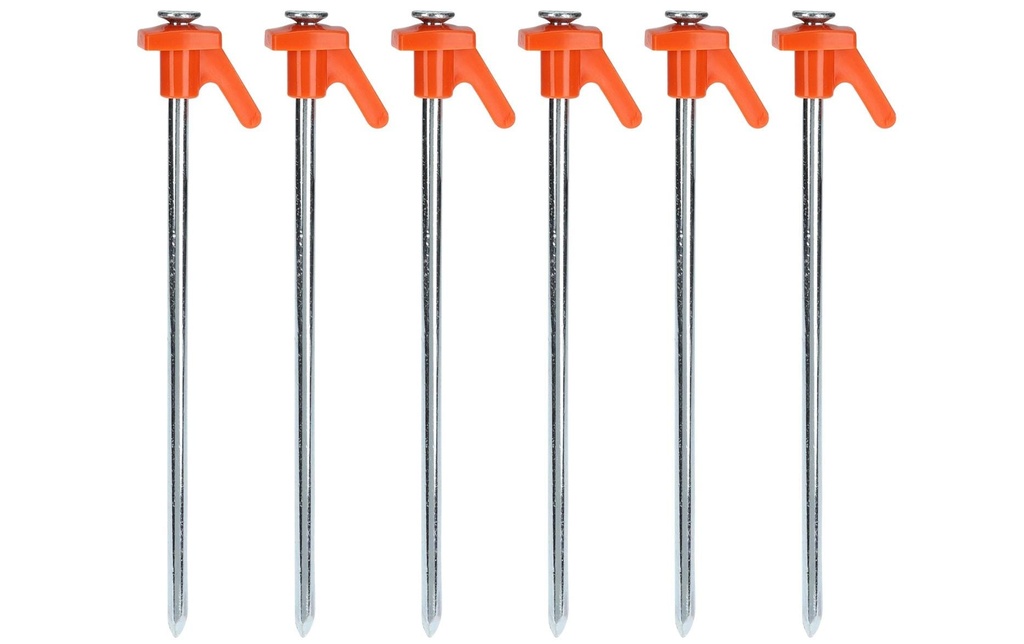 FTM Piquets en acier 6 pièces, 21 cm