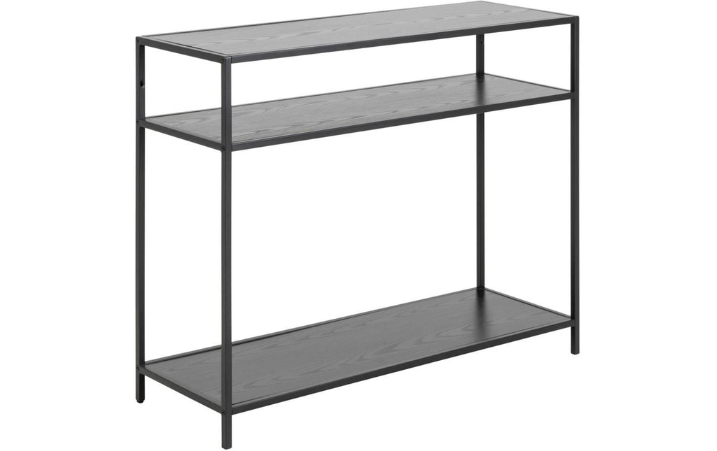 AC Design Table console Seaford 100 x 35 x 79 cm, Noir