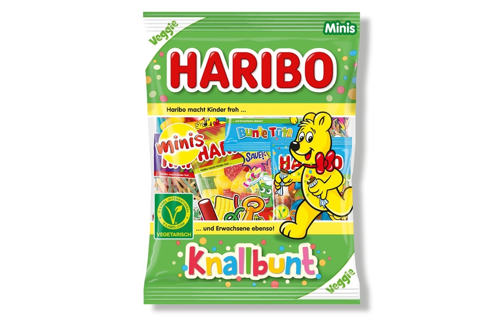 Haribo Bonbons gommeux Minis aux couleurs vives 230 g