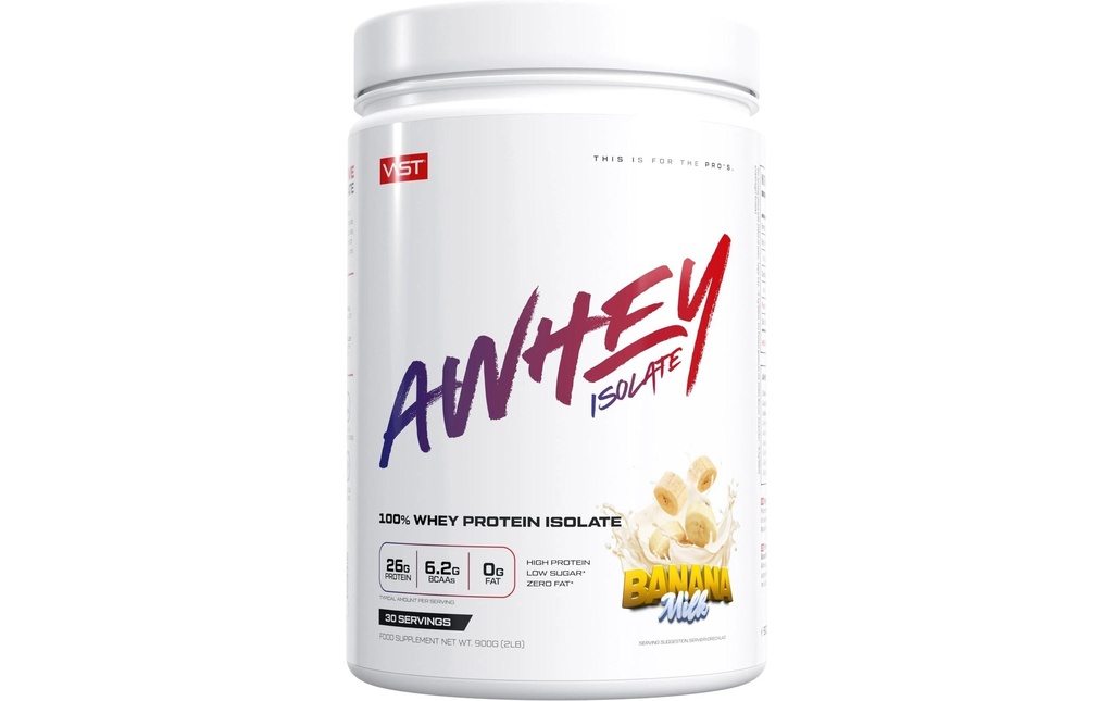 VAST Poudre Boîte d'AWhey Isolate: 900g, Lait de banane