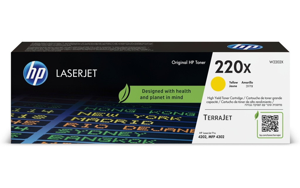 HP Toner N° 220X (W2202X) Yellow
