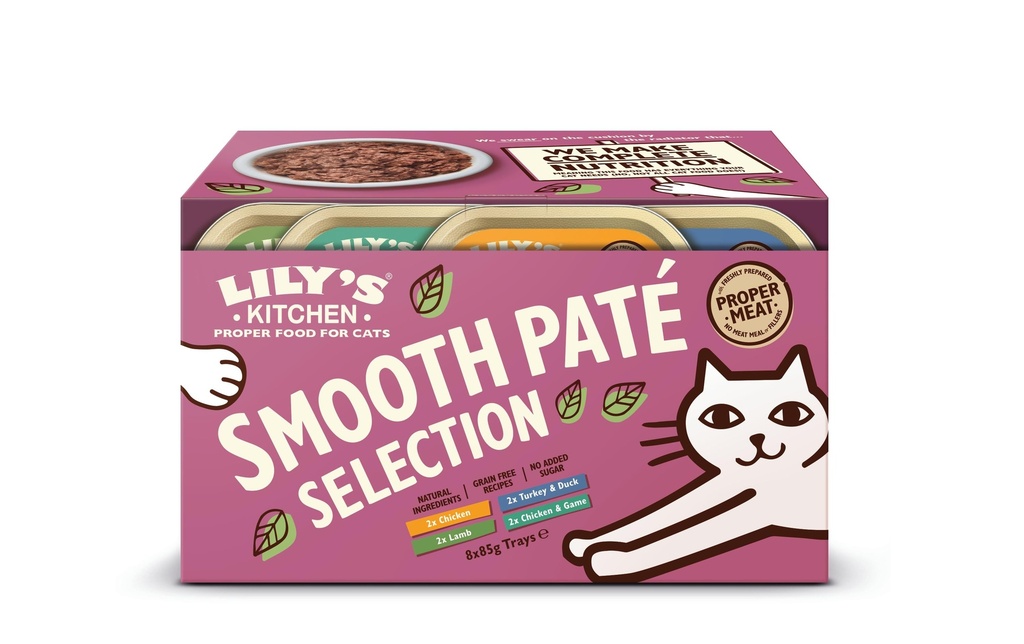 Lily's Kitchen Alimentation humide Multipack Smooth Paté Selction, 8 x 85 g