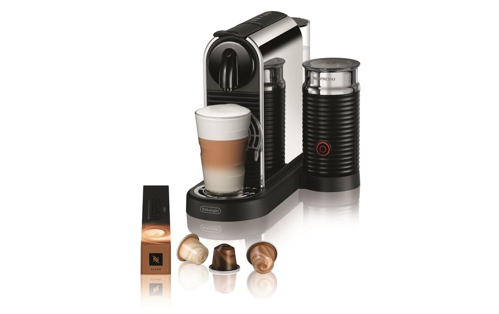 De'Longhi Machine à café Nespresso CitiZ Platinum&Milk EN330.M Argenté