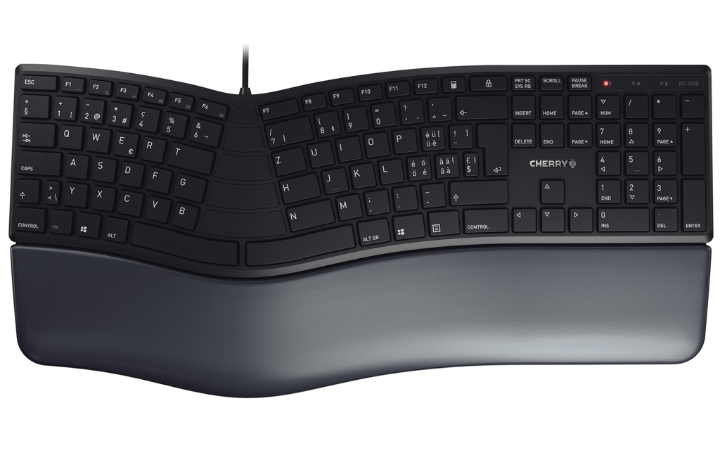 Cherry Clavier KC 4500 ERGO CH-Layout Noir