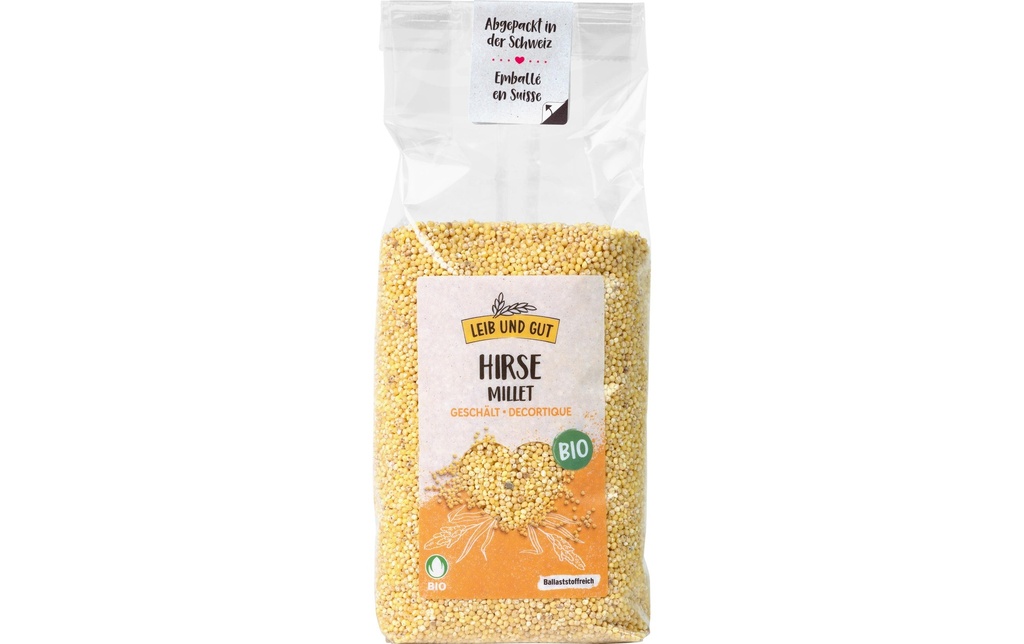 Leib und Gut Millet entier décortiqué biologique 500 g