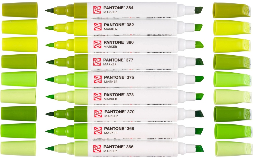 Talens Set de marqueurs Pantone 9x Vert/Jaune