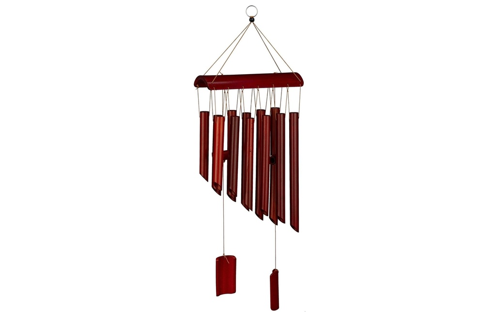 relaxdays Carillon à vent en bambou 60 cm