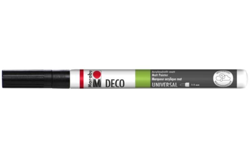 Marabu Marqueur acrylique Deco Painter 1 - 2 mm, Noir