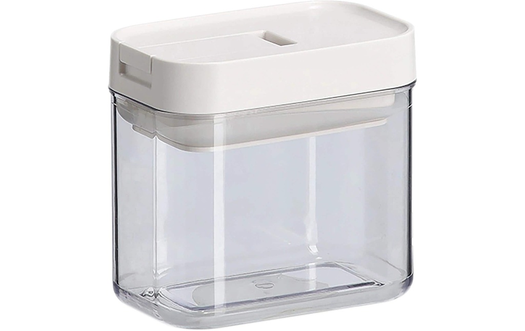 Zeller Present Boîte à provisions Couvercle à vide 0.38 l, Transparent/Blanc
