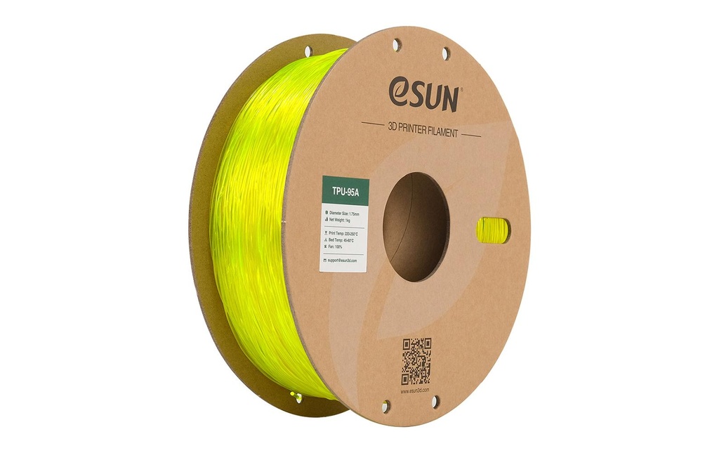 eSun Filament TPU-95A Jaune 1.75 mm 1 kg