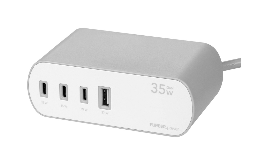 FURBER.power Bloc multiprises de table DOKK, 35 W