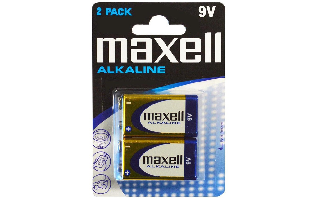 Maxell Europe LTD. Pile Alkaline 9V E-Block , 2 Pièce/s