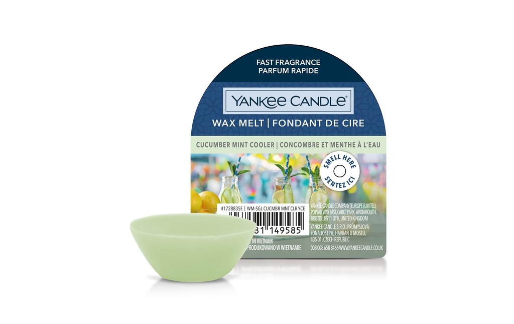 Yankee Candle Signature Plaquettes de cire parfumées Cucumber Mint Cooler