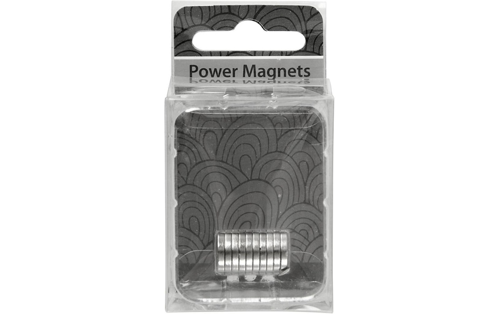 Creativ Company Aimant Power 10 mm, 10 Pièce/s