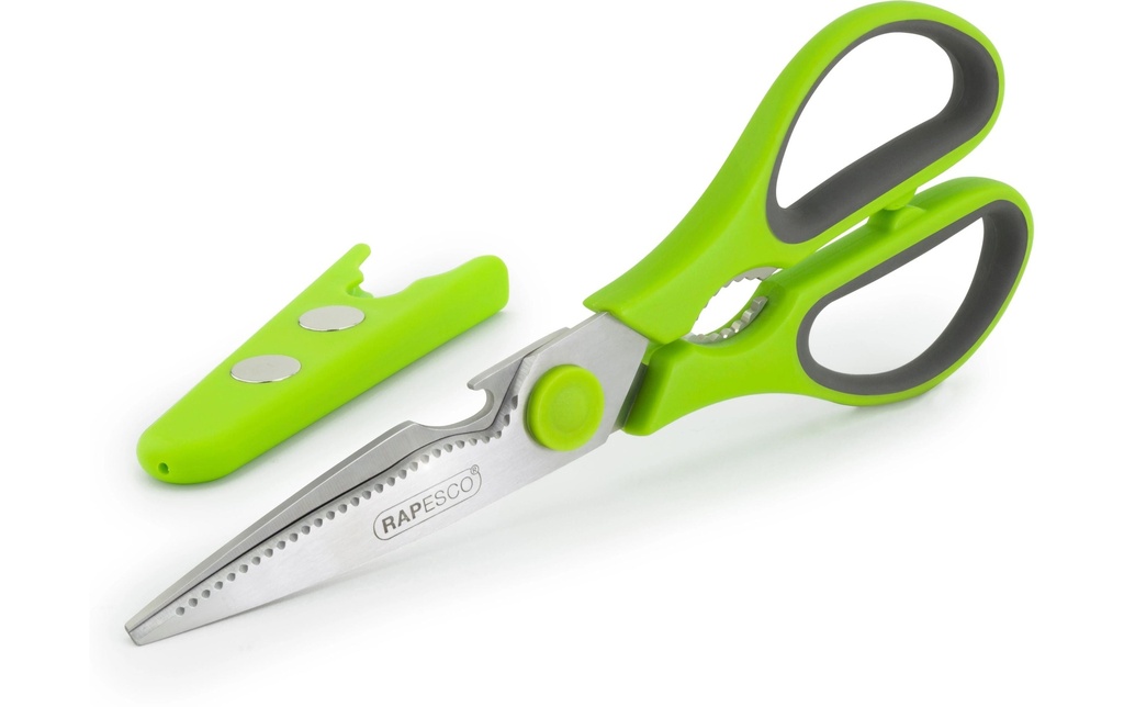 Rapesco Ciseaux de cuisine polyvalents 21 cm, Acier inoxydable, Universel