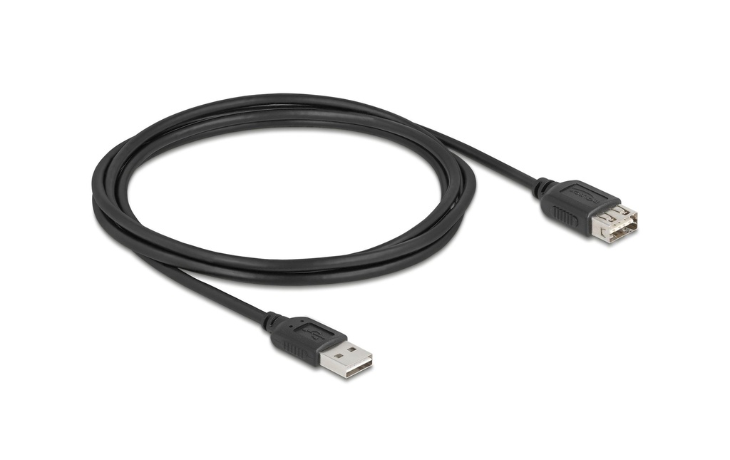 Delock Câble de prolongation USB 2.0 USB-A - USB-A 2 m