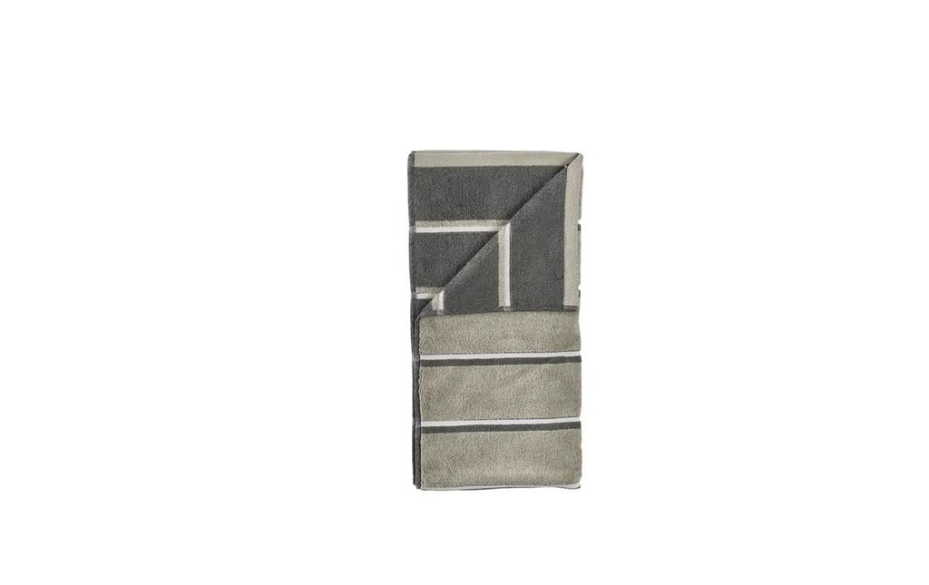 Zone Denmark Serviette de douche 70 x 140 cm eucalyptus/vert olive/gris tendre