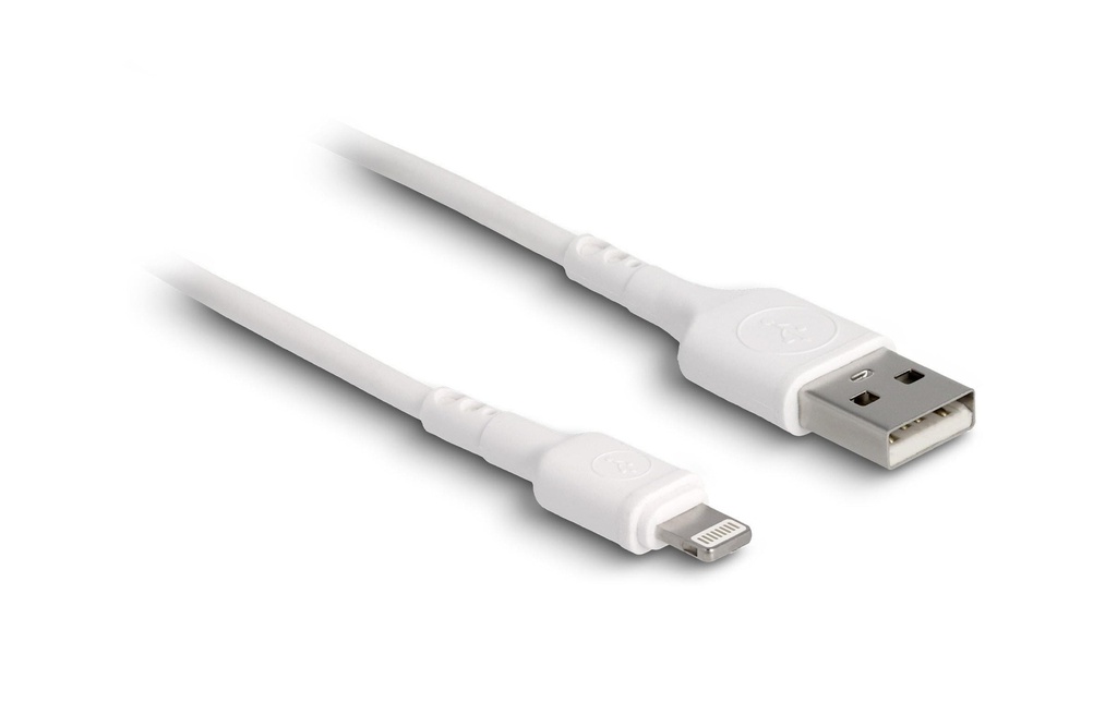 Delock Câble chargeur USB USB-A - Lightning 0.3 m, Blanc