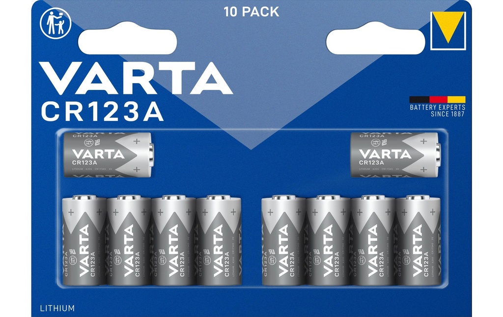 Varta Pile photographique CR123A , 10 Pièce/s