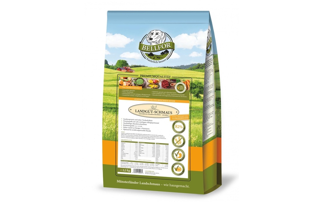 Bellfor Alimentation sèche Landgut-Schmaus Insectes, 2.5 kg