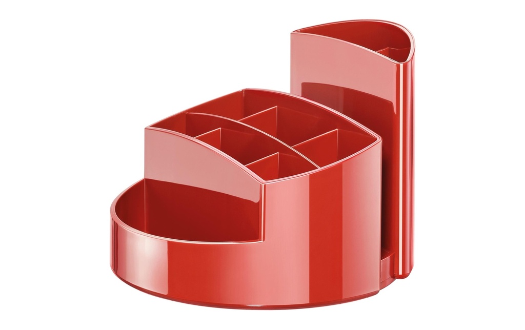 HAN Pot à crayons Rondo Rouge, 9 compartiments
