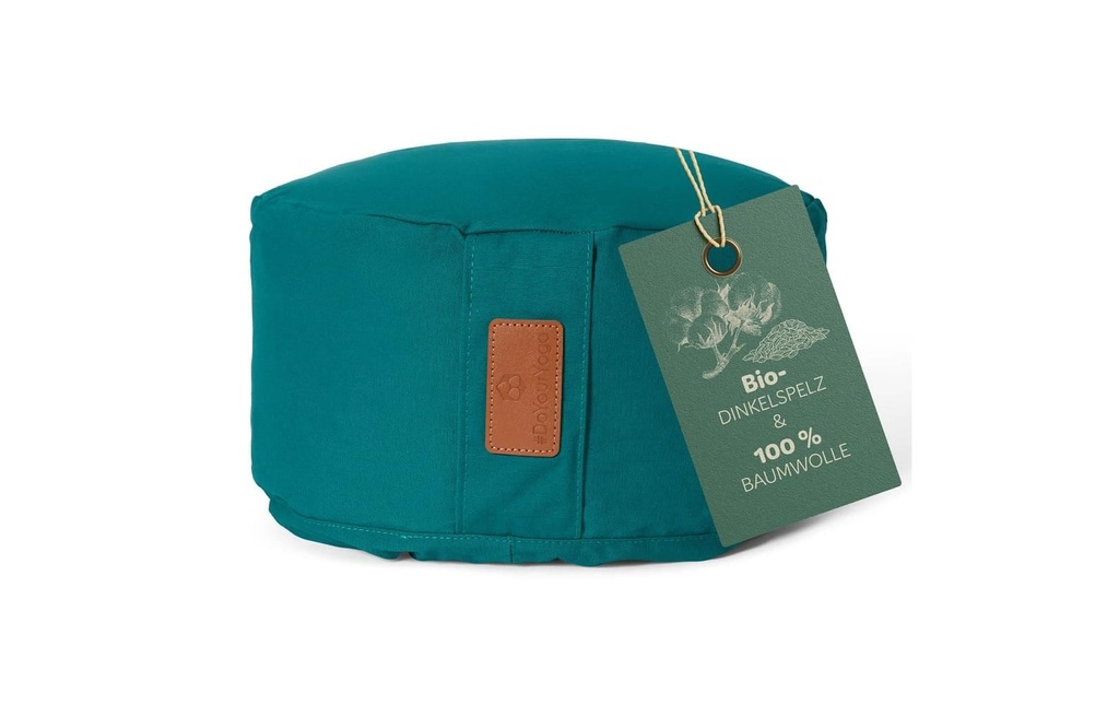 DoYourYoga Coussin de yoga Vishnu Peau d'épeautre, vert