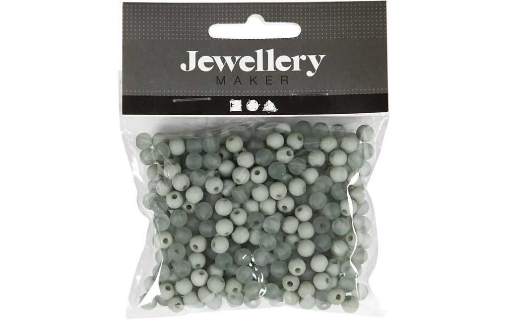 Creativ Company Perles en plastique 6 mm, Neuf, 150 pcs.