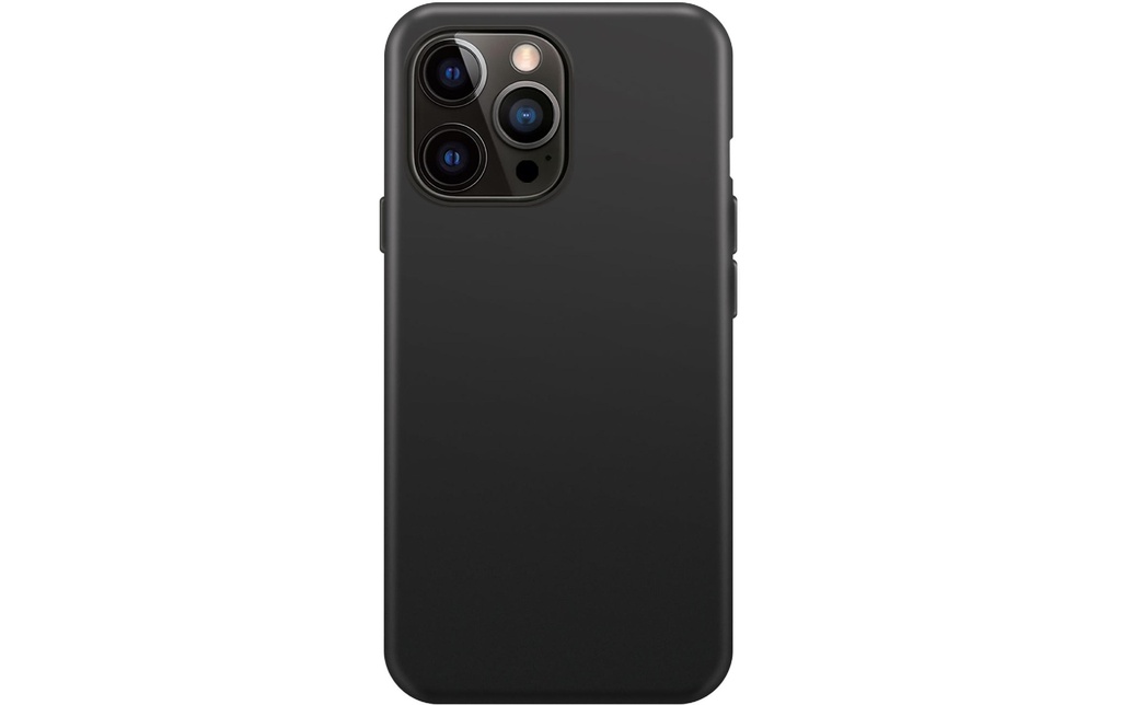 Xqisit Coque arrière Silicone Case AB  iPhone 14 Pro Max Noir