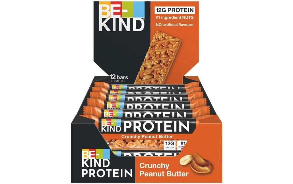 BE-KIND Barre Protein Crunchy Peanut Butter 12 x 50 g