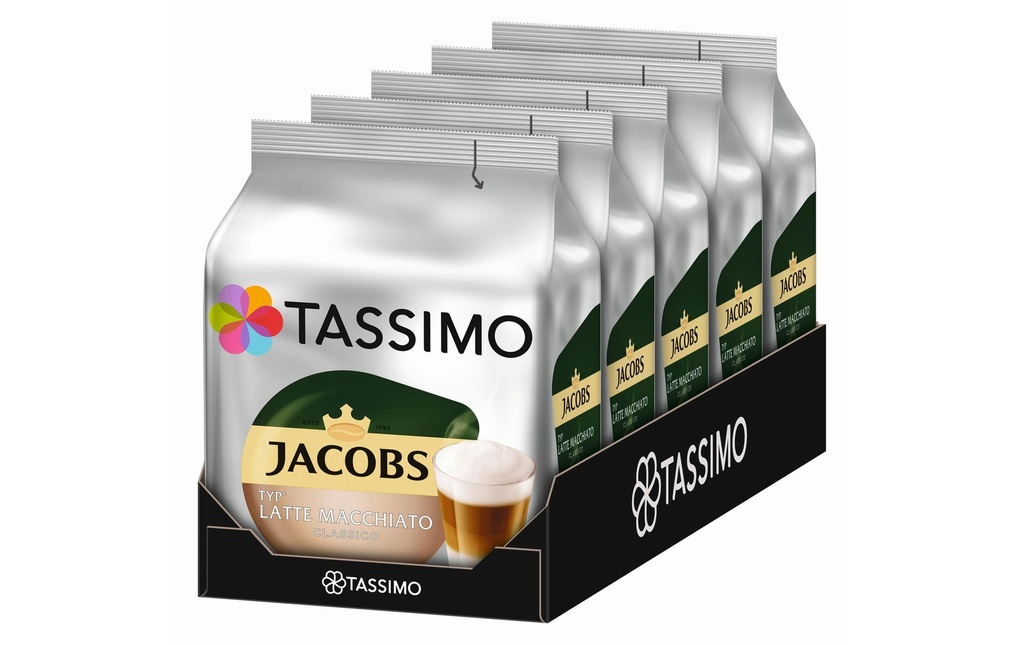 TASSIMO Capsules de café T DISC Jacobs Latte Macchiato 40 portions