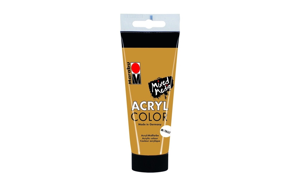 Marabu Peinture acrylique Acryl Color Metallic 100 ml, Doré