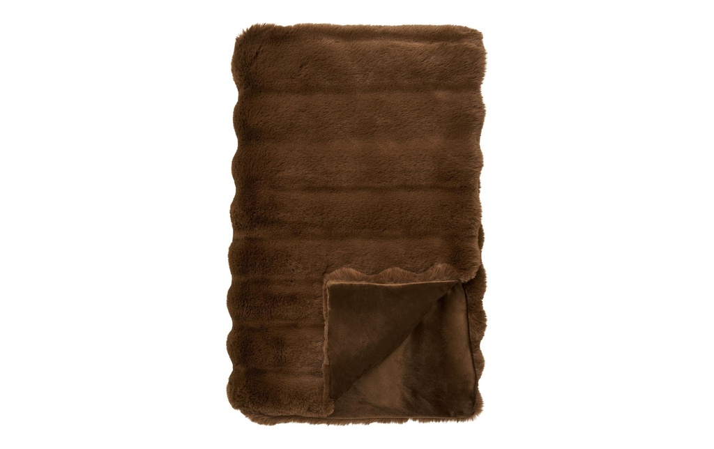 House Nordic Couverture Galena Plaid 180 x 130 cm, marron