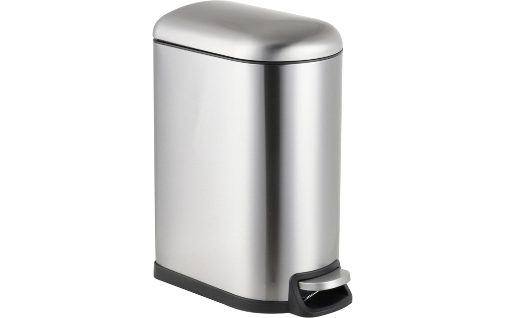 relaxdays Poubelle à pédale 10 L d'argent