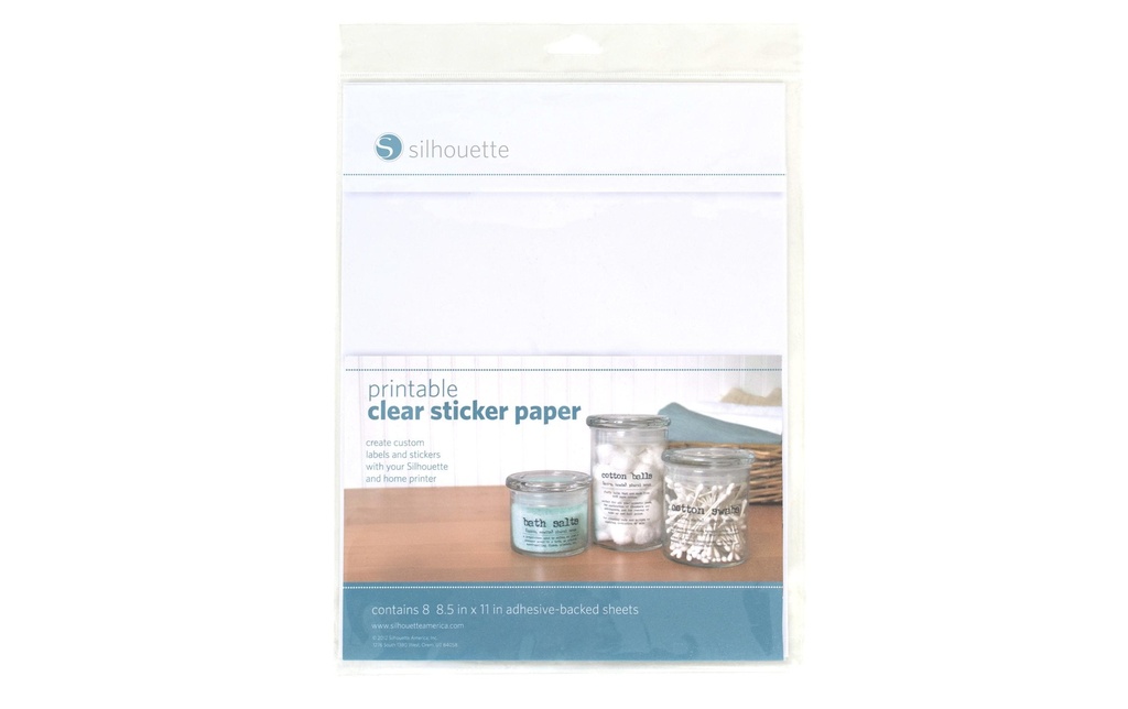 Silhouette Papier autocollant Set imprimable